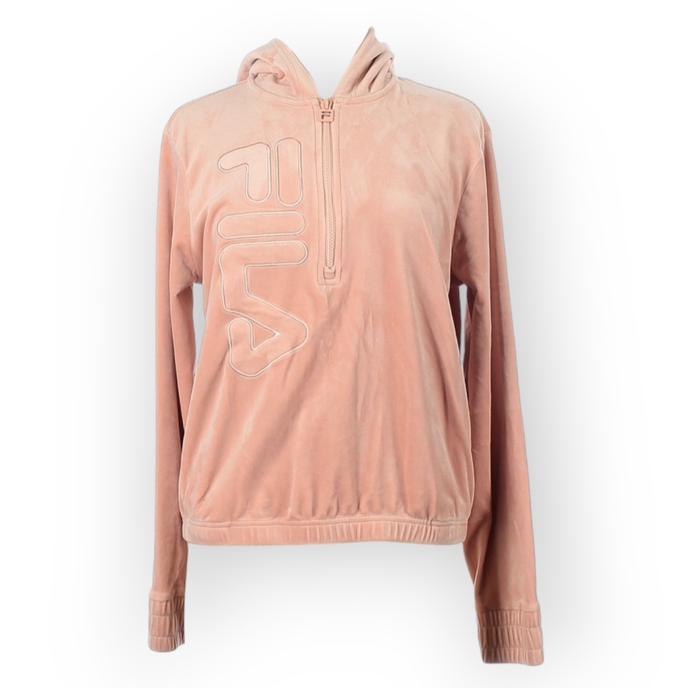FILA Womens Medium Soft Hooded Half Zip Track Sweatshirt